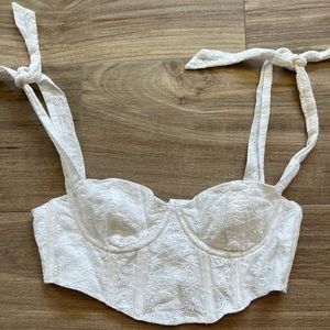 Tiger Mist Lace Bustier Top